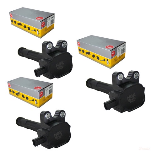 3 Bobina De Ignição Ka 1.0 12v Ka+ 1.0 12v 3 Cilindros Ngk