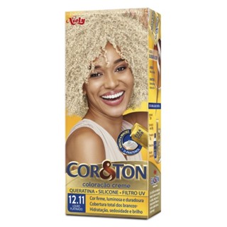 Tintura Creme Cor & Ton Louro Platinado 12.11