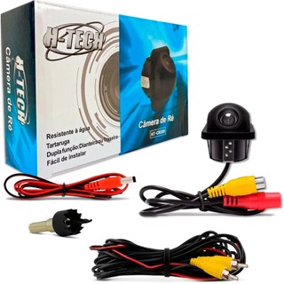 Câmera de Ré Tartaruga CR200 Traseira ou Frontal Universal H-tech em Oferta na Shopee