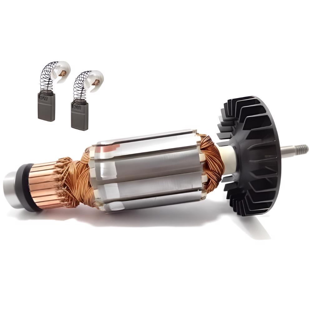 INDUZIDO ORIGINAL SERRA MÁRMORE MAKITA 4100NH3 127V +ESCOVAS em Oferta na Shopee