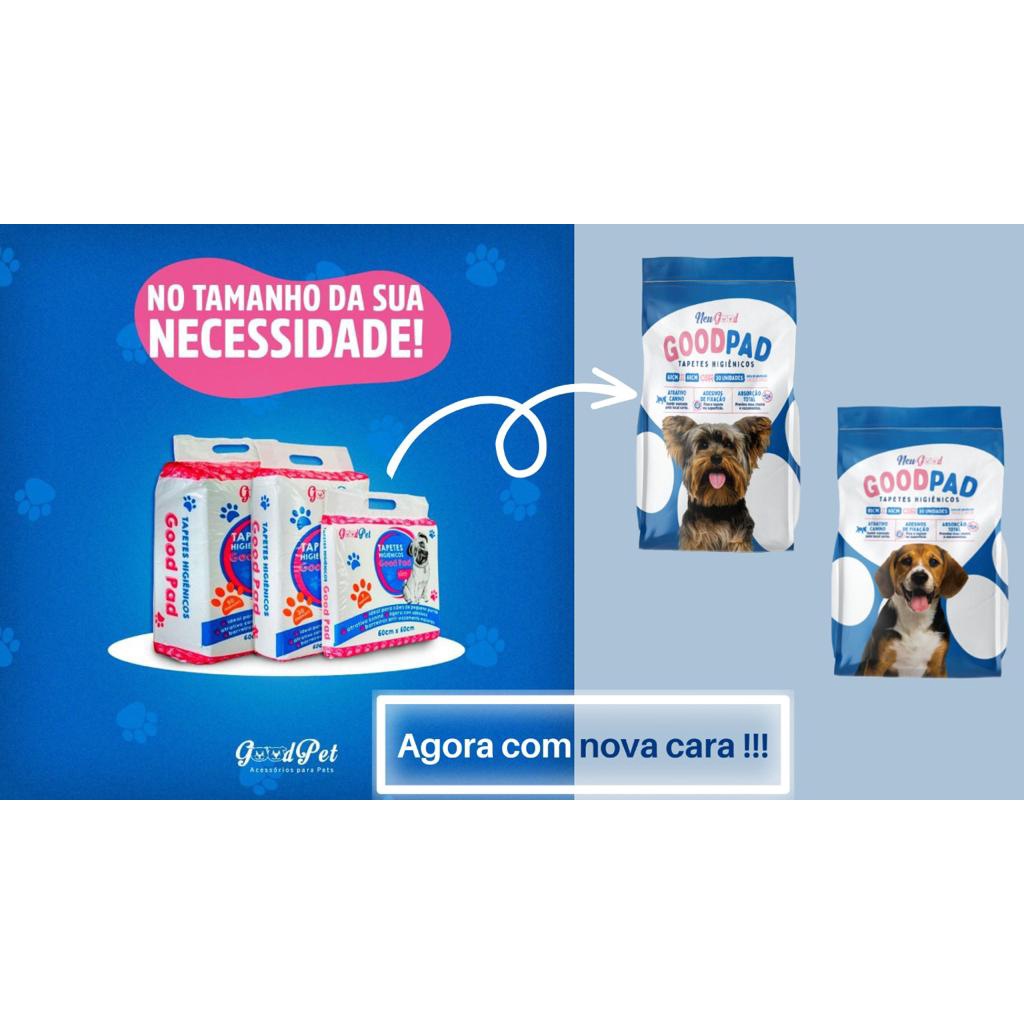 Kit 2 Pacotes Tapete Higienico Good Pad P/ Cães E Gatos 80x60 cm Com 60 Unidades — imagem 2 de 2