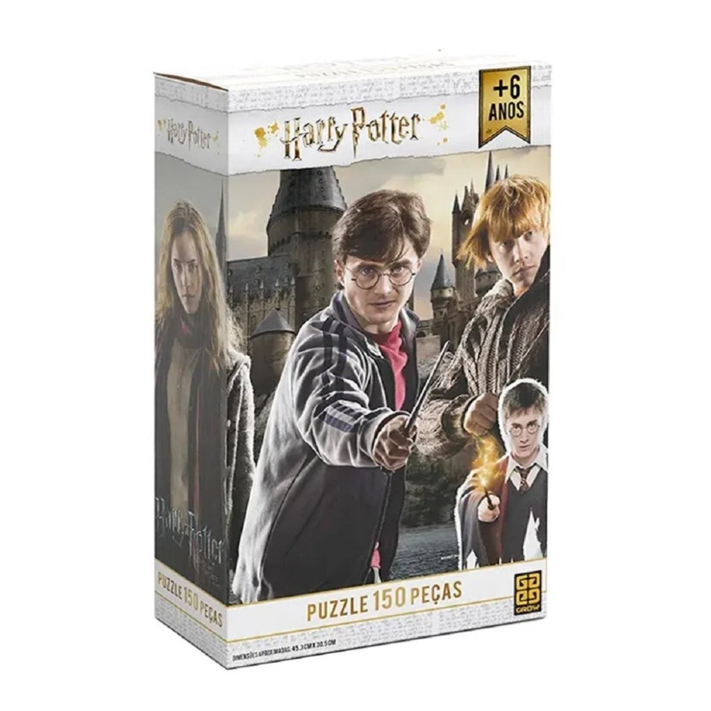 Quebra Cabeça - Harry Potter - 150 Peças 03616 - Grow em Oferta na Shopee