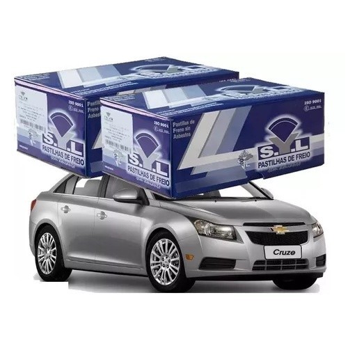 Kit Pastilha Freio Dianteiro + Traseiro Gm Cruze 1.8 2012/..