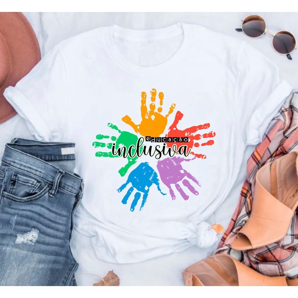 Camisetas Educação Inclusiva em Oferta na Shopee
