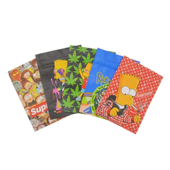 100 Unidades Sacos Plásticos 8.5x12cm Com Fecho Adesivo Desenho Animado Fosco Embalagem Presente Infantil Oferta