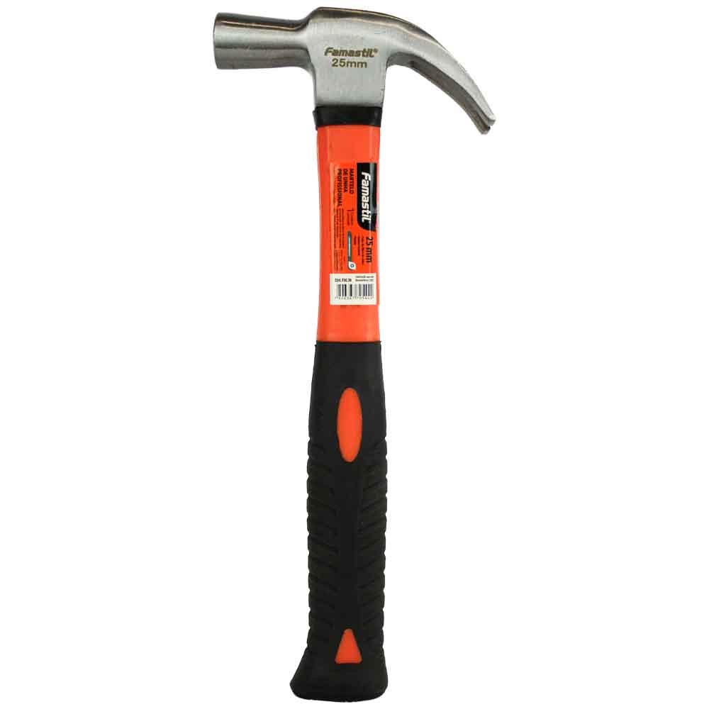Martelo Unha Famastil Polido Com Fibra de Vidro 25mm | Resistência reforçada, cabo ergonômico em Oferta na Shopee