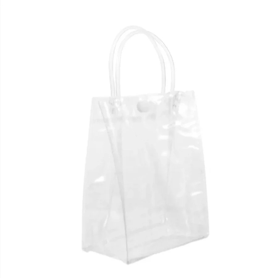 Sacola Transparente Botão - 17x7x23cm - 10 unidades - Rizzo