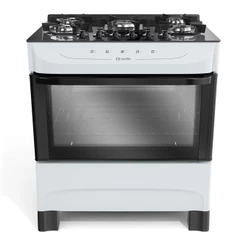 Fogão Mueller 5 Bocas Mesa de Vidro e Acendimento Automático MFV5BB