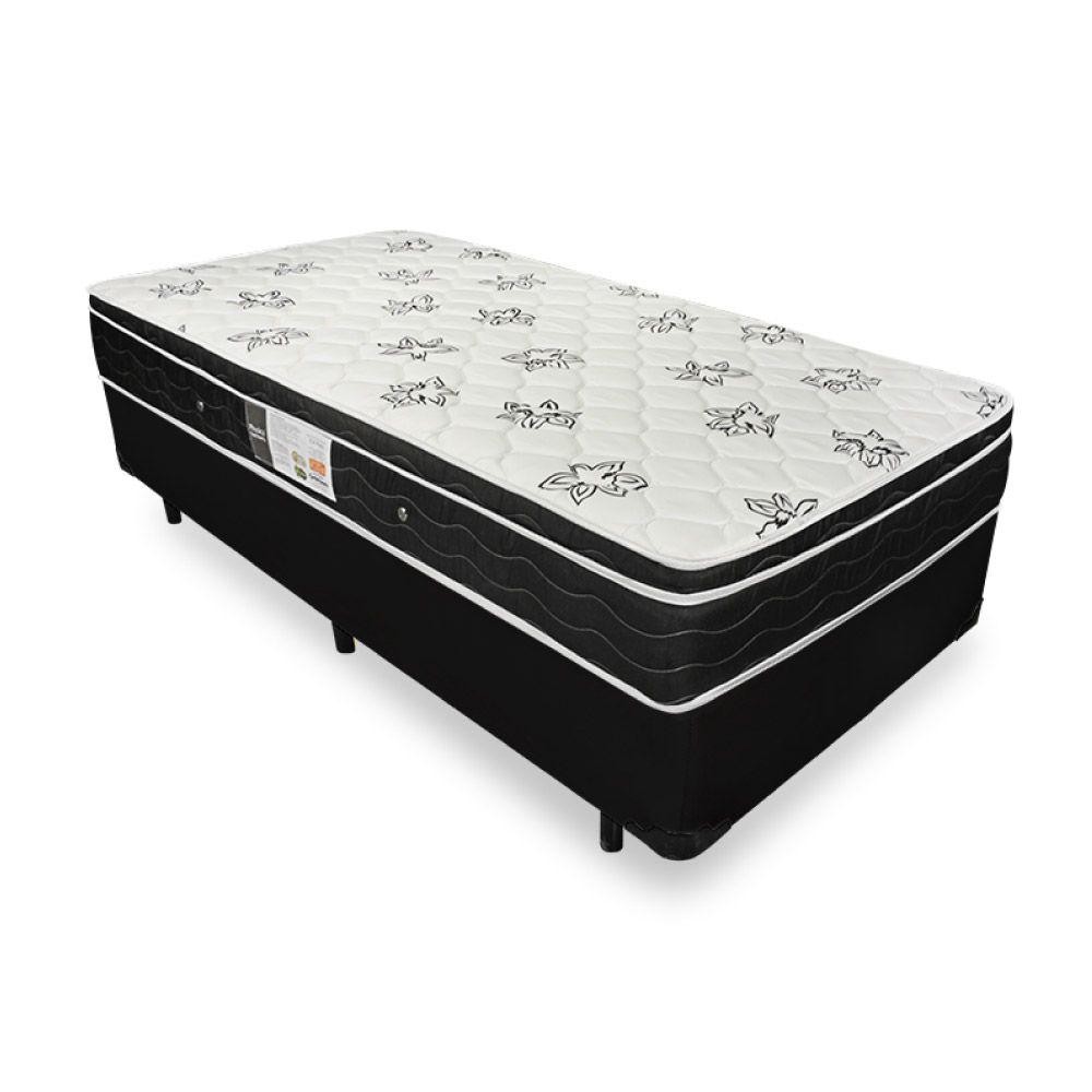 Cama Box Solteiro + Colchão De Molas - Ortobom - Physical Nanolastic 88x188x58cm em Oferta na Shopee
