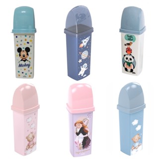 Porta Escova de Dente infantil Case de Plástico com tampa 290ml - Plasútil