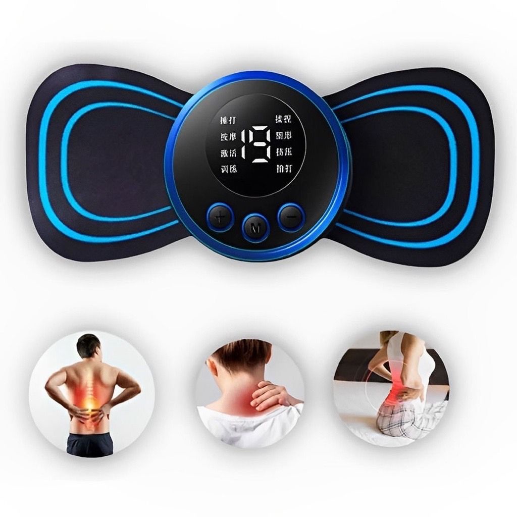 Mini Massageador Elétrico portátil Cervical Lombar e Corpo Alívio Dor Corpo Pescoço EMS