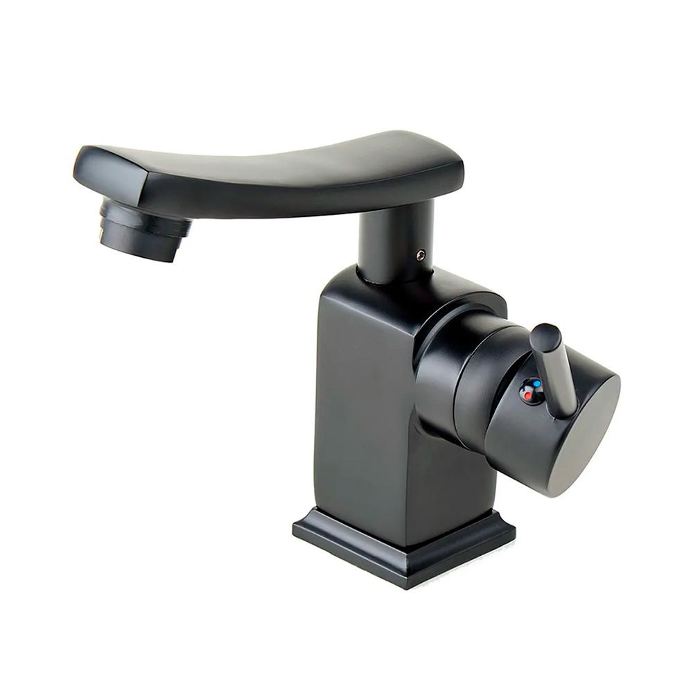 Torneira para banheiro Misturador Monocomando baixa Moju Pingoo - Preto em Oferta na Shopee