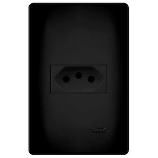 Tomada 2p t 10a/250v/preta