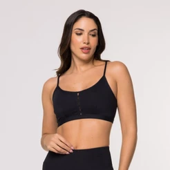 Top Básico Coringa Fitness Academia Poliamida Preto Coleção Concept Lot Fitness