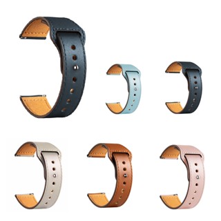 Pulseira 20mm de Couro Relógio Samsung Galaxy Active 2 40mm 44mm Watch 3 41mm Smartwatch