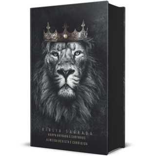 Bíblia Sagrada RC Econômica Letra Gigante Capa Dura Com Harpa E Corinhos Leão Rei dos Reis em Oferta na Shopee