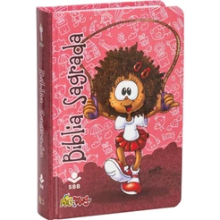 Bíblia Sagrada Mig & Meg | Nova Tradução na Linguagem de Hoje | Ilustrada | Capa Rosa