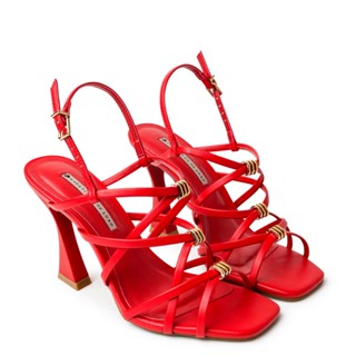 Sandália Vermelha Red Spicy Salto Taça Multitiras 9790.02_1
