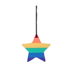 Enfeite para Pendurar Estrela LGBT - 10cm - 1 unidade - Cromus - Rizzo