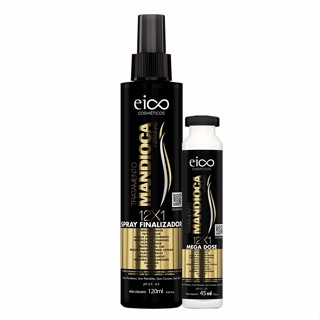 Eico Mandioca Tratamento Spray Finalizador Proteção Térmica 120ml + Megadose Hidratação 45ml