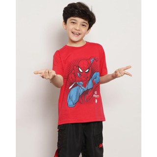 Camiseta Infantil Manga Curta Marvel Homem Aranha Vermelha