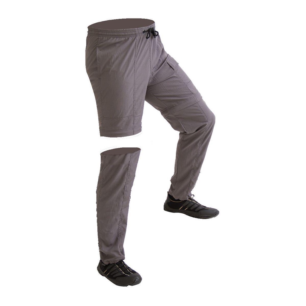 Calça de Pesca Proteção Solar UV com Ziper Joelho Hidronatic Chumbo - Mar Negro