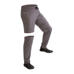 Calça de Pesca Proteção Solar UV com Ziper Joelho Hidronatic Chumbo - Mar Negro