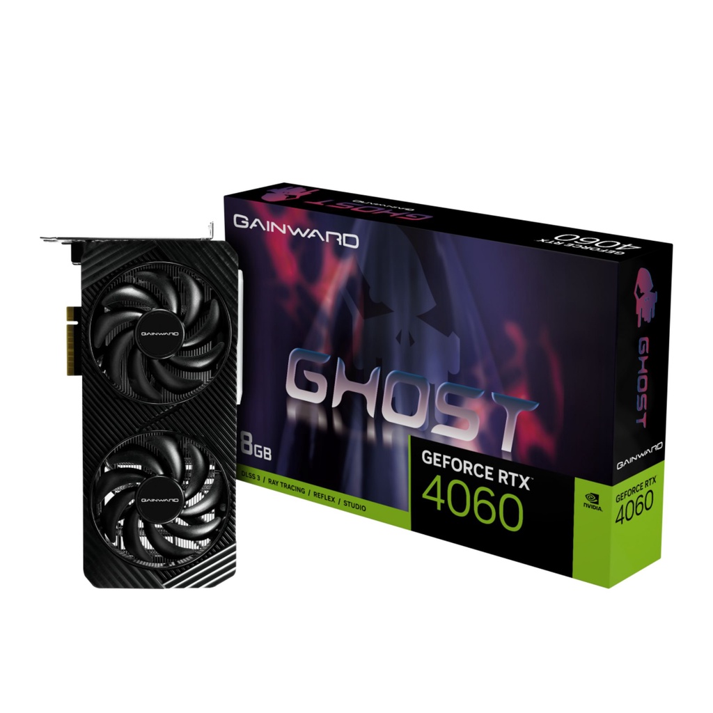 Placa de Vídeo GeForce Gainward RTX 4060 8GB Ghost GDDR6 128bits NE64060019P1-1070B