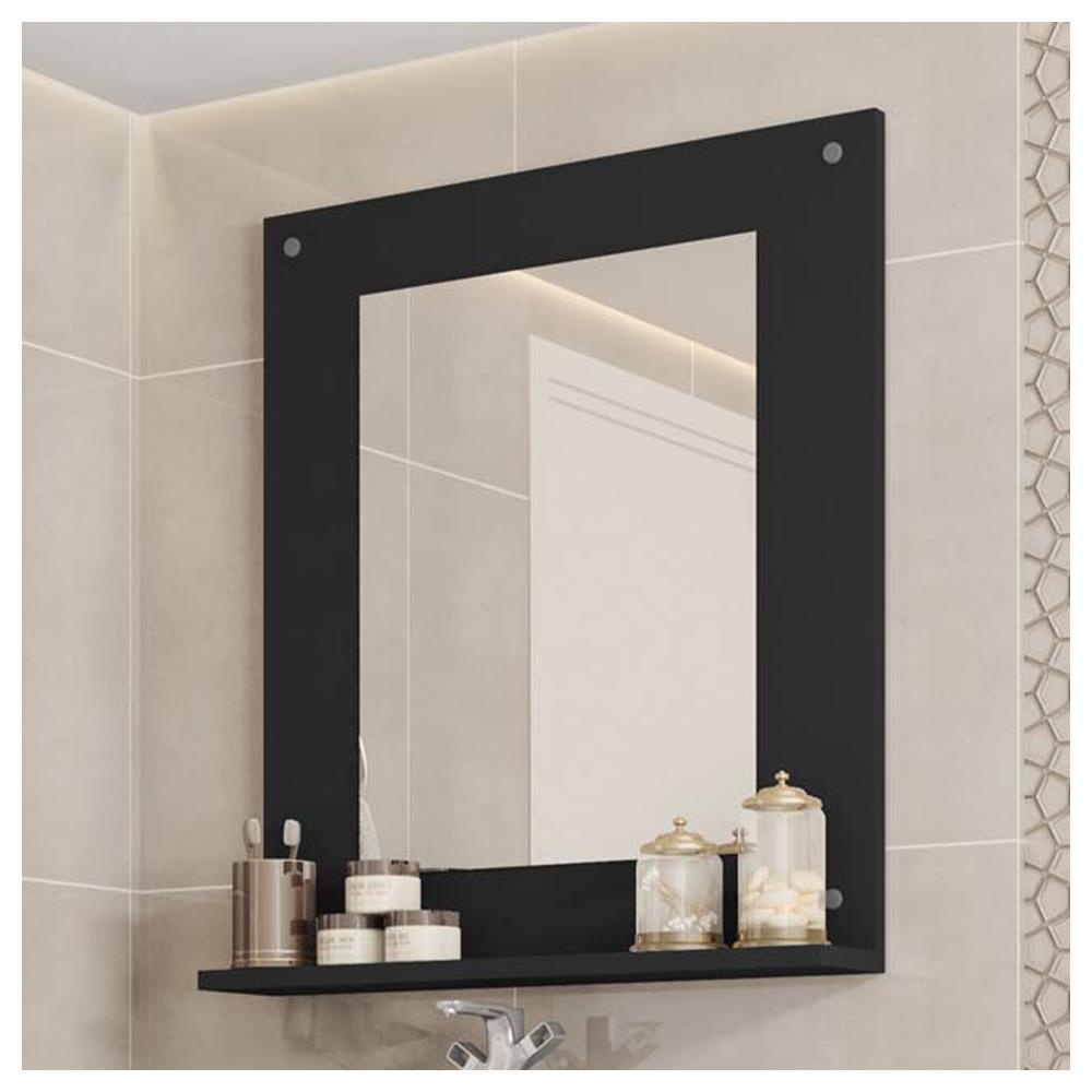 Painel Espelho Multifuncional Banheiro Preto Clean Caemmun em Oferta na Shopee