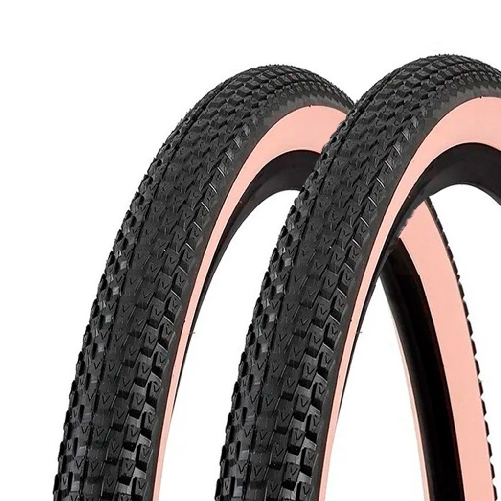 Par Pneus Bike VRB247 Koogar 22 TPI Aro 29x2.10 Banda Bege MTB Novo