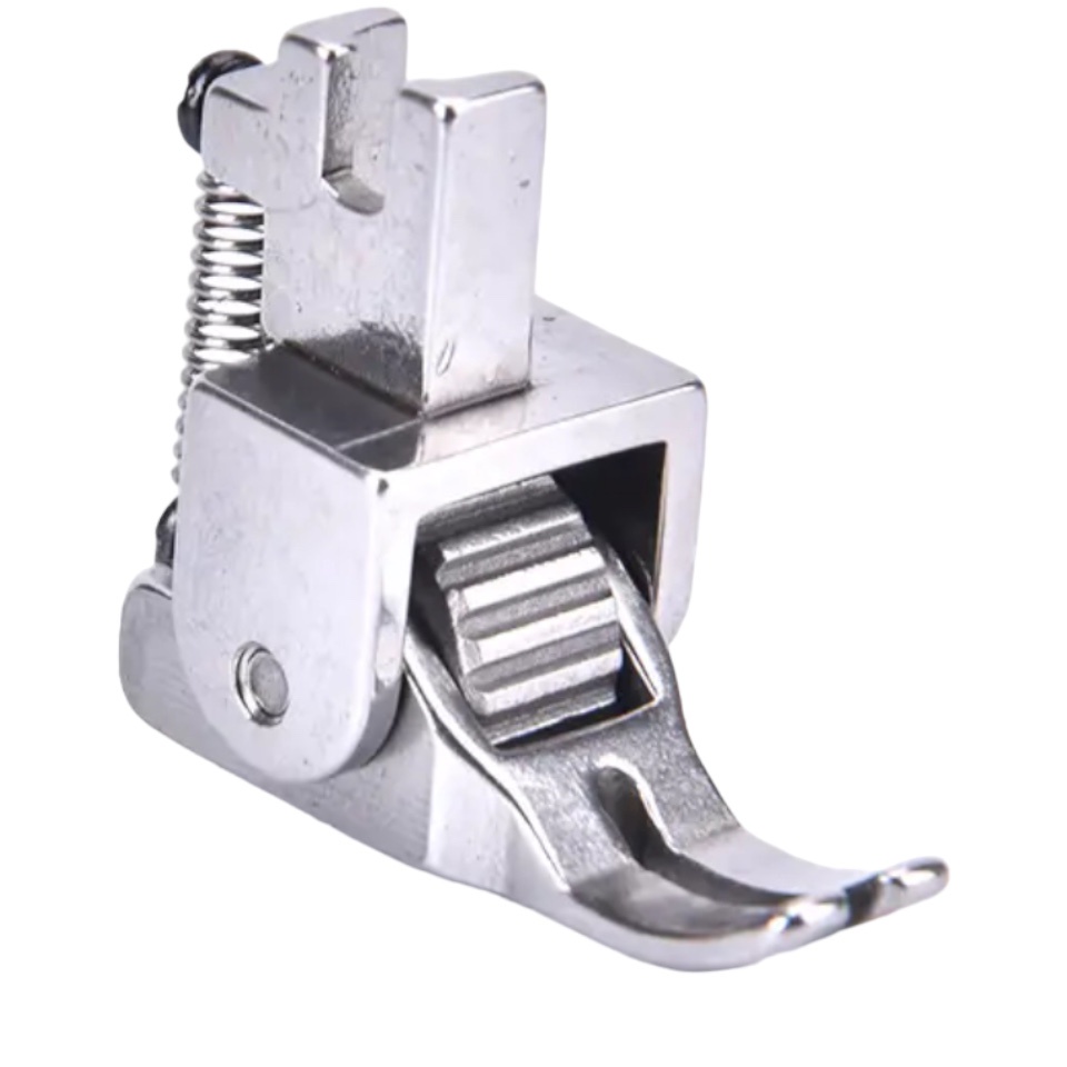 Calcador industrial com rolete e regulagem de altura para couro e tecidos grossos pachwork br