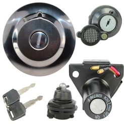 Kit conjunto travas chave ignição YS150 Fazer YBR125 YBR150 Factor XTZ125 contato tampa do tanque tampa lateral 3 peças