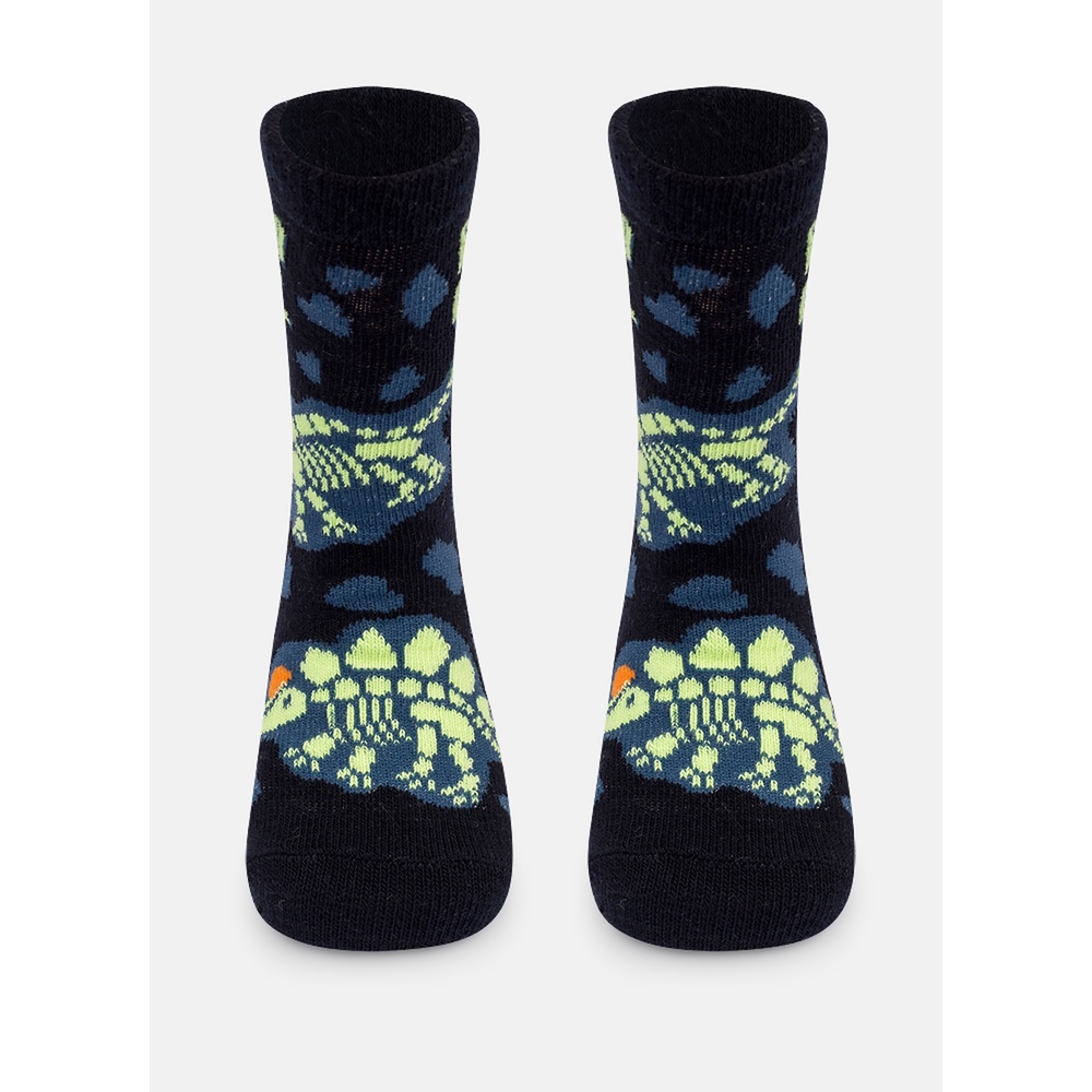 Meia Cano Longo Bebê Menino Dinossauro Fósseis Brilha no Escuro - Puket em Oferta na Shopee