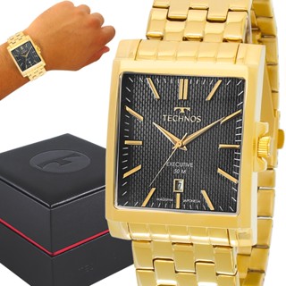 Relógio Technos Masculino Dourado Prova d