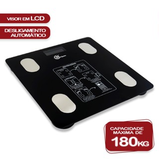 Balança Digital Corporal Bioimpedancia Aplicativo Bluetooth Pronta Entrega