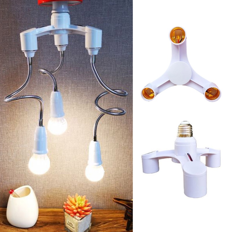 KOOL 2 3 4 5 6 7 1 Lâmpada Soquete Divisor E26 E27 Adaptador Tomada Luz Conventer Base Conversor LED