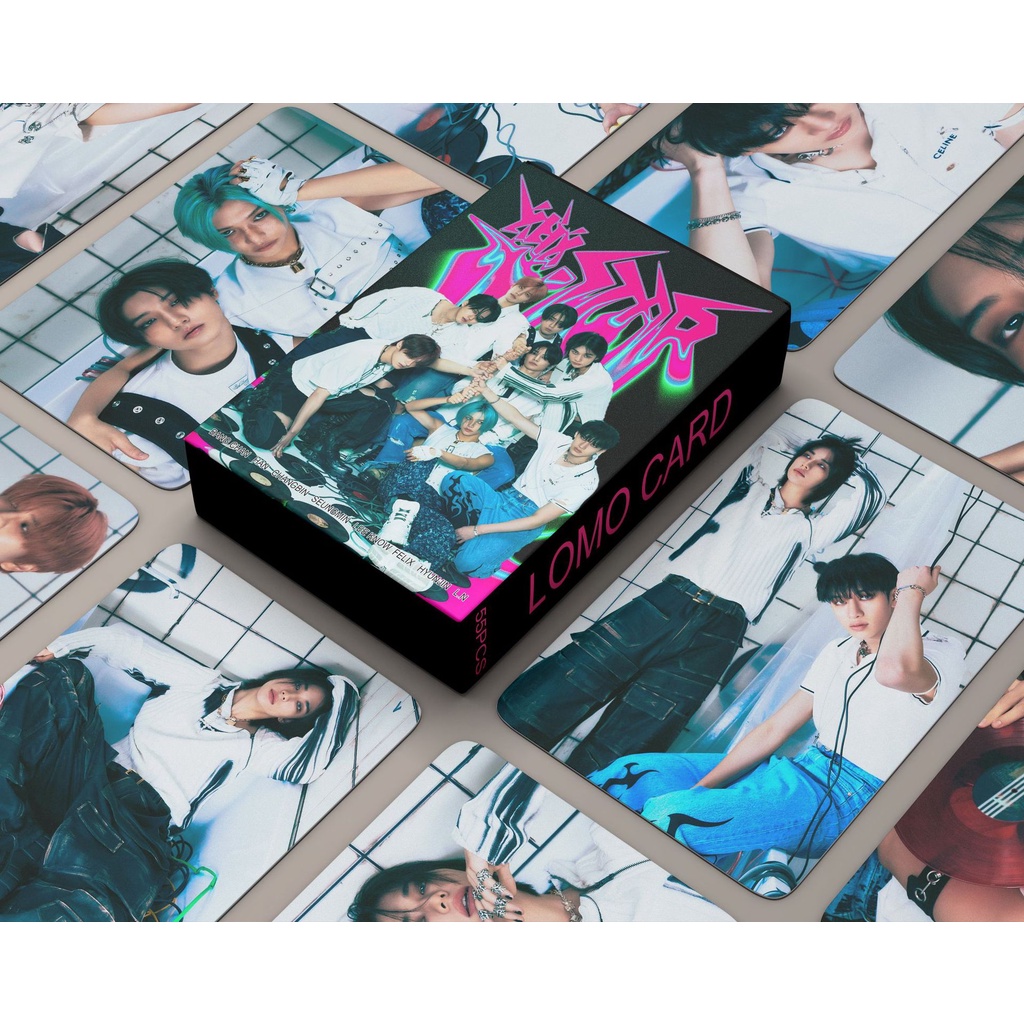 KPOP 55pcs/BOX Stray Kids <-STAR > Cartões Fotográficos Álbum ROCK LOMO Cartão Postal em Oferta na Shopee