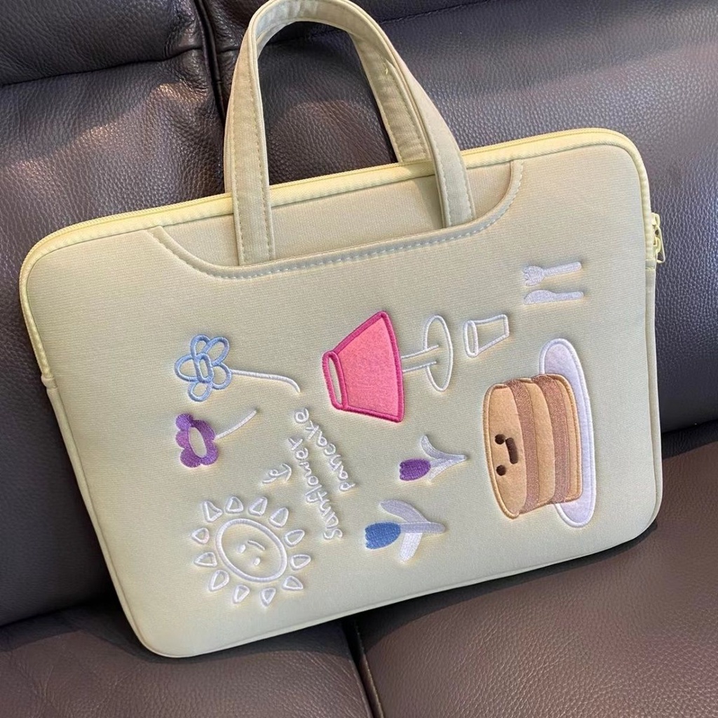 Bolsa para laptop portátil estilo ins coreano Bolsa para laptop portátil bordada Bolsa para laptop bordada Bolsa para la
