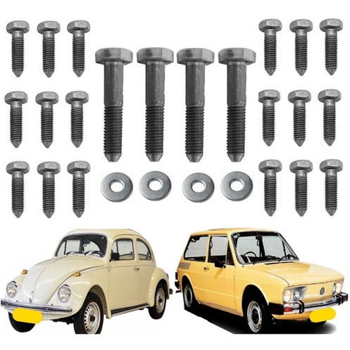 Kit Parafuso Assoalho Ou Caixa De Ar Dois Lados Brasilia em Oferta na Shopee