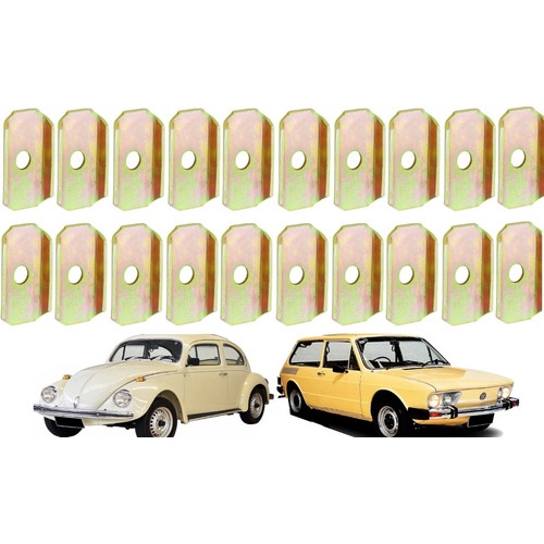 Kit 20 Chapa Barquinho Assoalho Fusca Brasilia em Oferta na Shopee