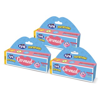 Hidratante Labial Carmed Fini Dentadura 10g 3 Unidades