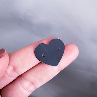 50 Tag/Cartela Micro para Brinco Preta Coração Ponto de Luz em Oferta na Shopee