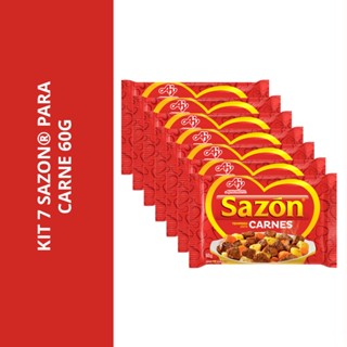 Kit 7 Sazon Para Carne 60G