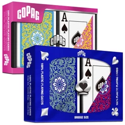 1x Baralho Neoteric Modelo Sortido Plástico Premium Bridge Size Naipe Grande Estojo Duplo Copag
