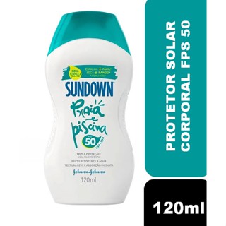 Protetor Solar Sundown Praia e Piscina FPS 50 120ml em Oferta na Shopee