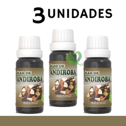 3x Óleo de Andiroba - 100% vegetal, natural e vegano