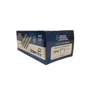 Grampo Grampeador Tapeceiro 80/06 Para Grampeador Pneumático Caixa Com 10.000