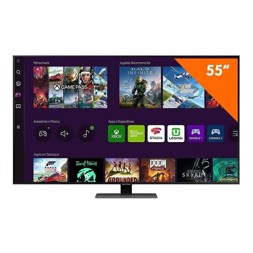 Smart Tv Samsung 55 4k Ultra Hd, Qled Qn55q80bagxzd