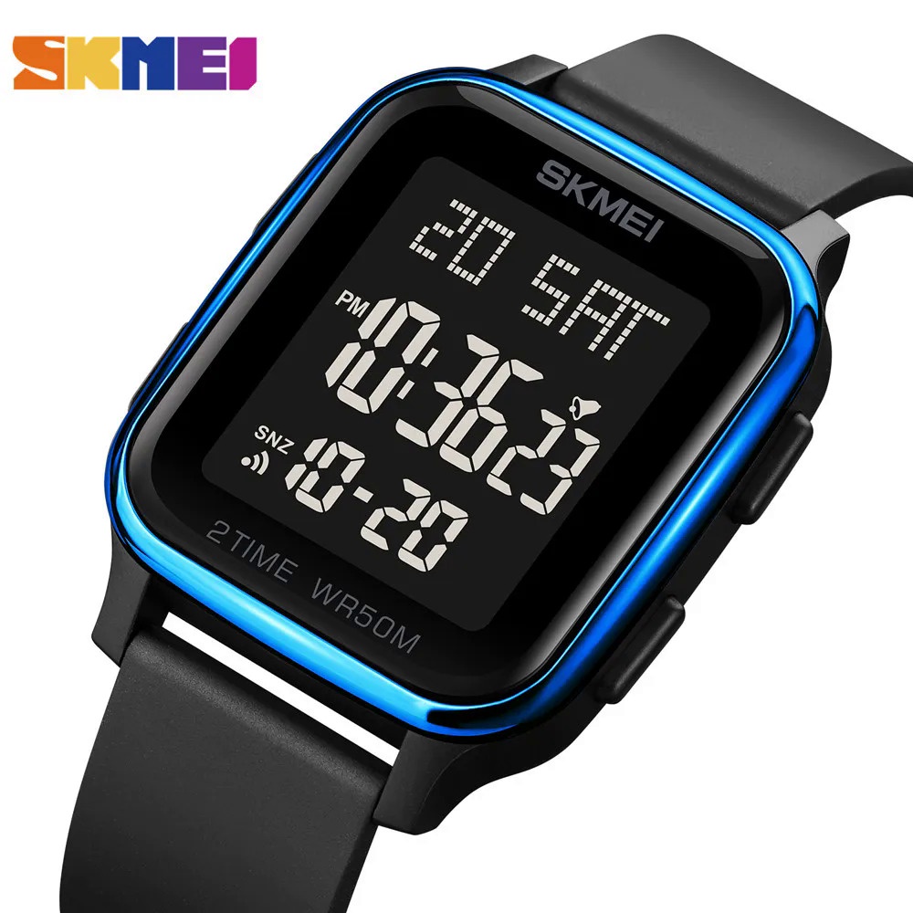 SKMEI Novo Mostrador De Luz LED Contagem Regressiva Relógio Digital Mens 5Bar Calendário À Prova D'água Relógios De Pulso Eletrônicos reloj hombreExquisite Presente