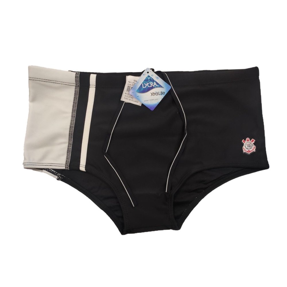 Sunga Masculina Slip Adulto Corinthians Timão Mash Forrada Tamanho M